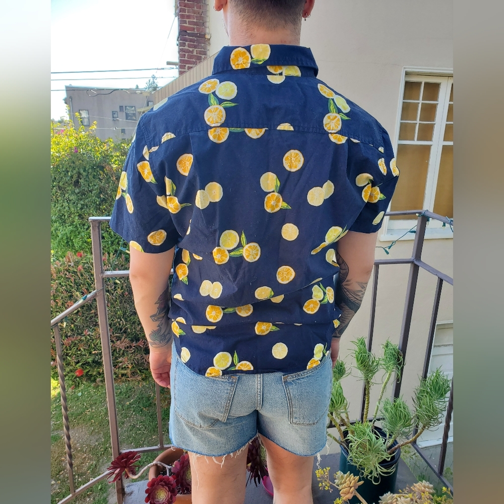 Lemon Button-Up Shirt - Picture 2 of 4